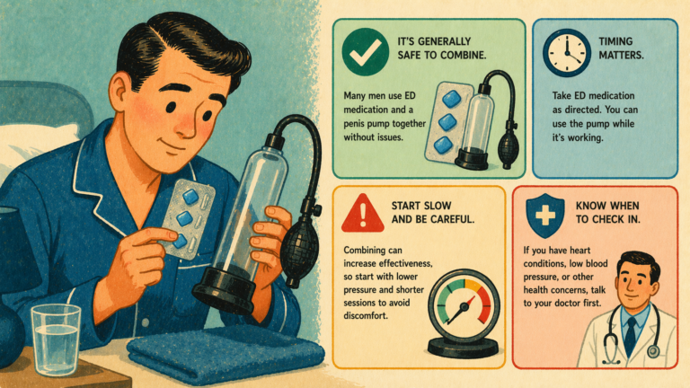 Can You Use a Penis Pump with ED Medication? What You Need to Know